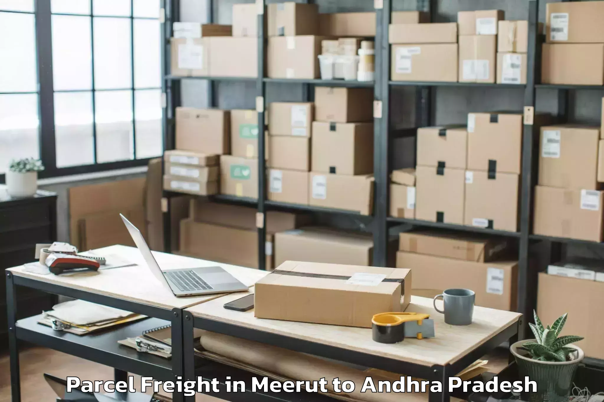 Trusted Meerut to Vedurukuppam Parcel Freight